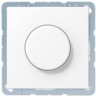 Поворотный Светорегулятор светодиодный(LED), Матовый белый, LS, Jung JUNG