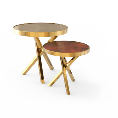 Боковой столик Bat eye Wheel set side table