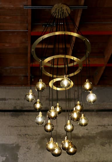 Подвесной светильник SkLO drape circle 18 chandelier — фото 4