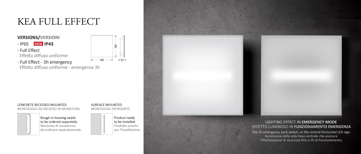 Настенный светильник Castaldi Lighting D68 KEA full effect Castaldi Lighting