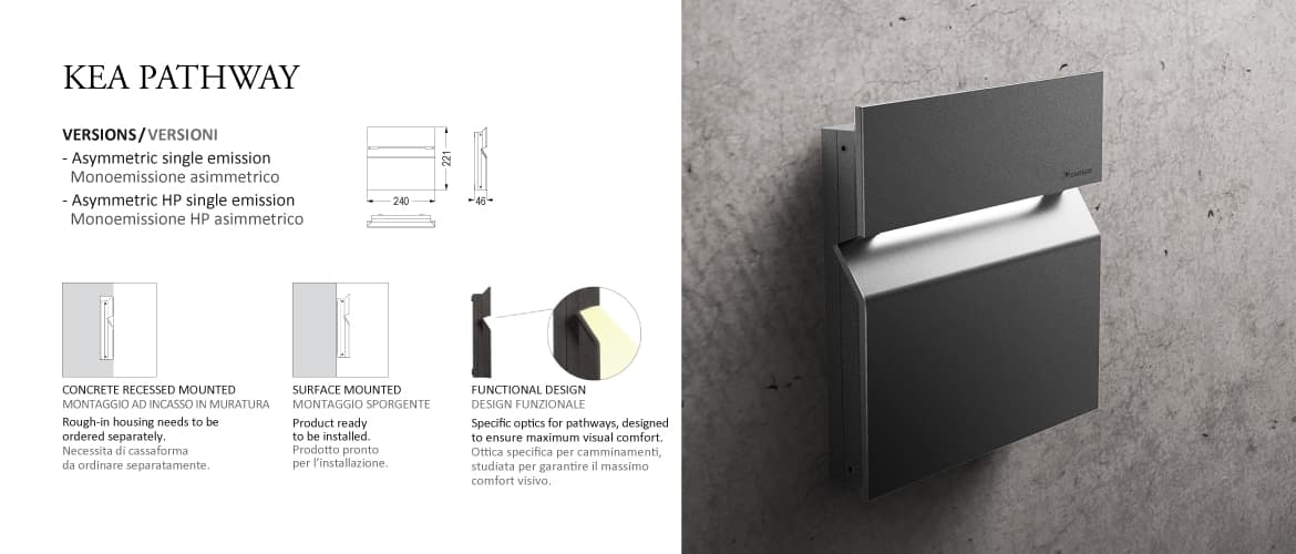 Настенный светильник Castaldi Lighting D68 KEA pathway Castaldi Lighting