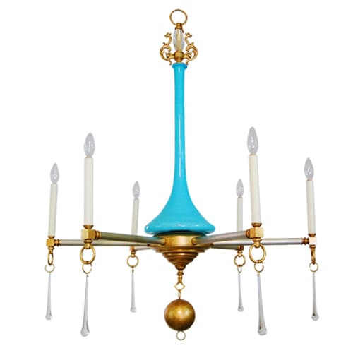 Люстра Louise Gaskill Vintage Etta with blue glass