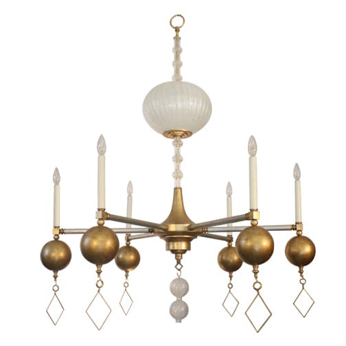 Люстра Louise Gaskill Vintage Etta with clear speckled glass