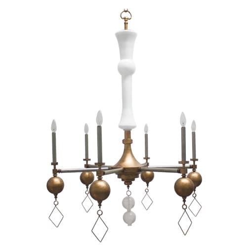 Люстра Louise Gaskill Vintage Etta with white glass