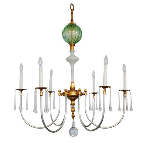 Люстра Louise Gaskill Jane with Green and White Glass