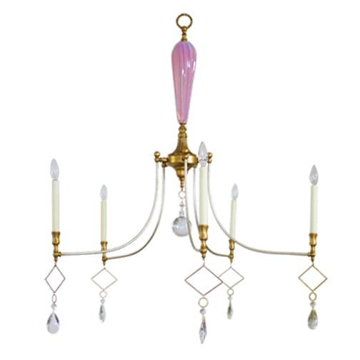 Люстра Louise Gaskill Lia with Pink Glass Louise Gaskill