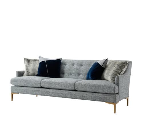 Диван Theodore Alexander Elaine Loveseat (Brass)
