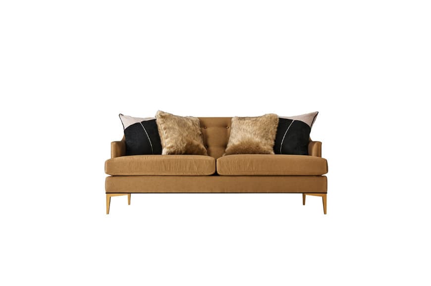 Диван Theodore Alexander Elaine Loveseat (Brass)