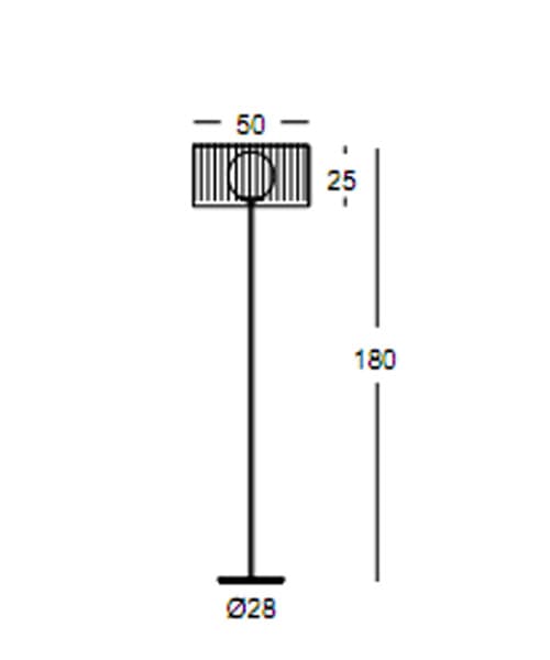 Напольный светильник Morosini Fog TE PLISSE