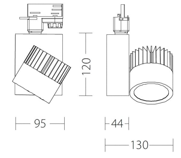 Трековый светодиодный светильник Quattrobi MINI MAX Quattrobi