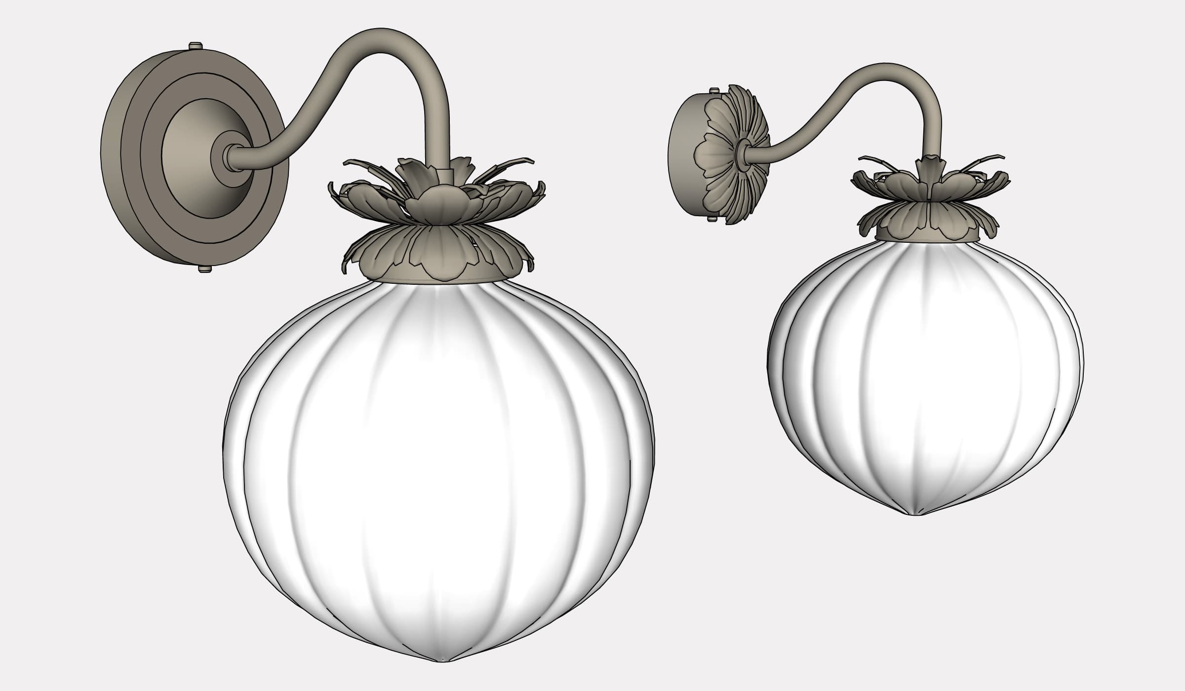 Настенный светильник Rothschild & Bickers Flora Wall Light Rothschild & Bickers