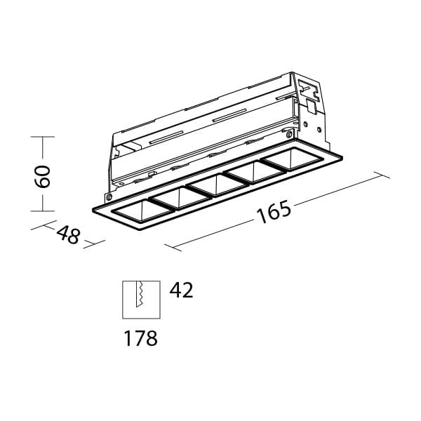 Встраиваемый светодиодный светильник Quattrobi INVISIBLE Quattrobi