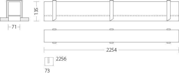 Встраиваемый светодиодный светильник Quattrobi LINEADILUCE Quattrobi
