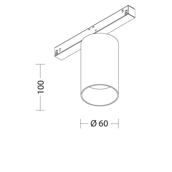 Магнитный трековый светодиодный светильник Quattrobi MAGNETO 01 Quattrobi