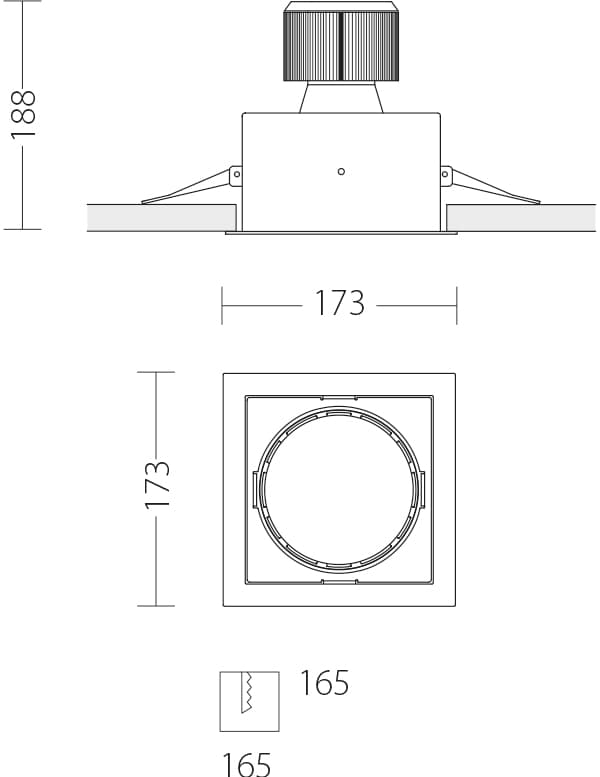 Встраиваемый светодиодный светильник Quattrobi MACROQUADRO LED Quattrobi