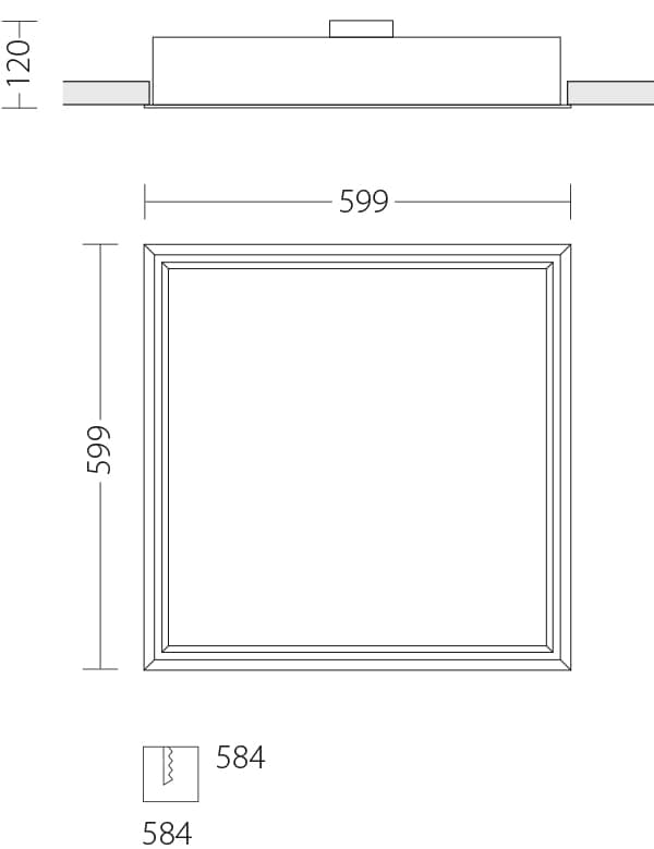 Встраиваемый светодиодный светильник Quattrobi REWC Quattrobi
