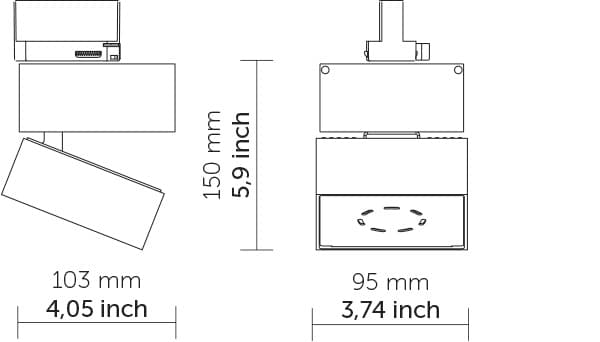 Трековый светодиодный светильник Quattrobi FLY Quattrobi