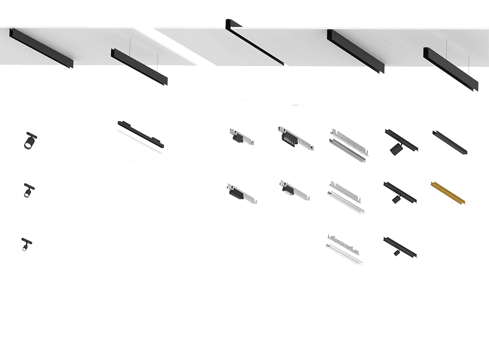 Потолочная система освещения Prolicht HYPRO 30 Surface Prolicht