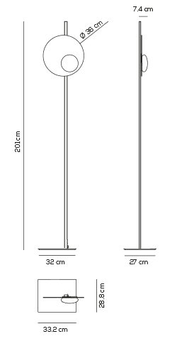 Напольный светильник Axolight KWIC floor Axo light