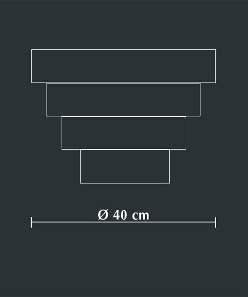 Люстра Stillux TOWER 1701/PLF40 Stillux