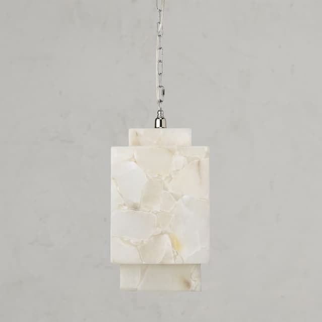 Подвесной светильник Pottery Barn Beatrice Alabaster Cube Pendant