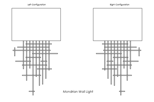 Настенный светильник Bella Figura Mondrian Wall Light WL59 Bella Figura