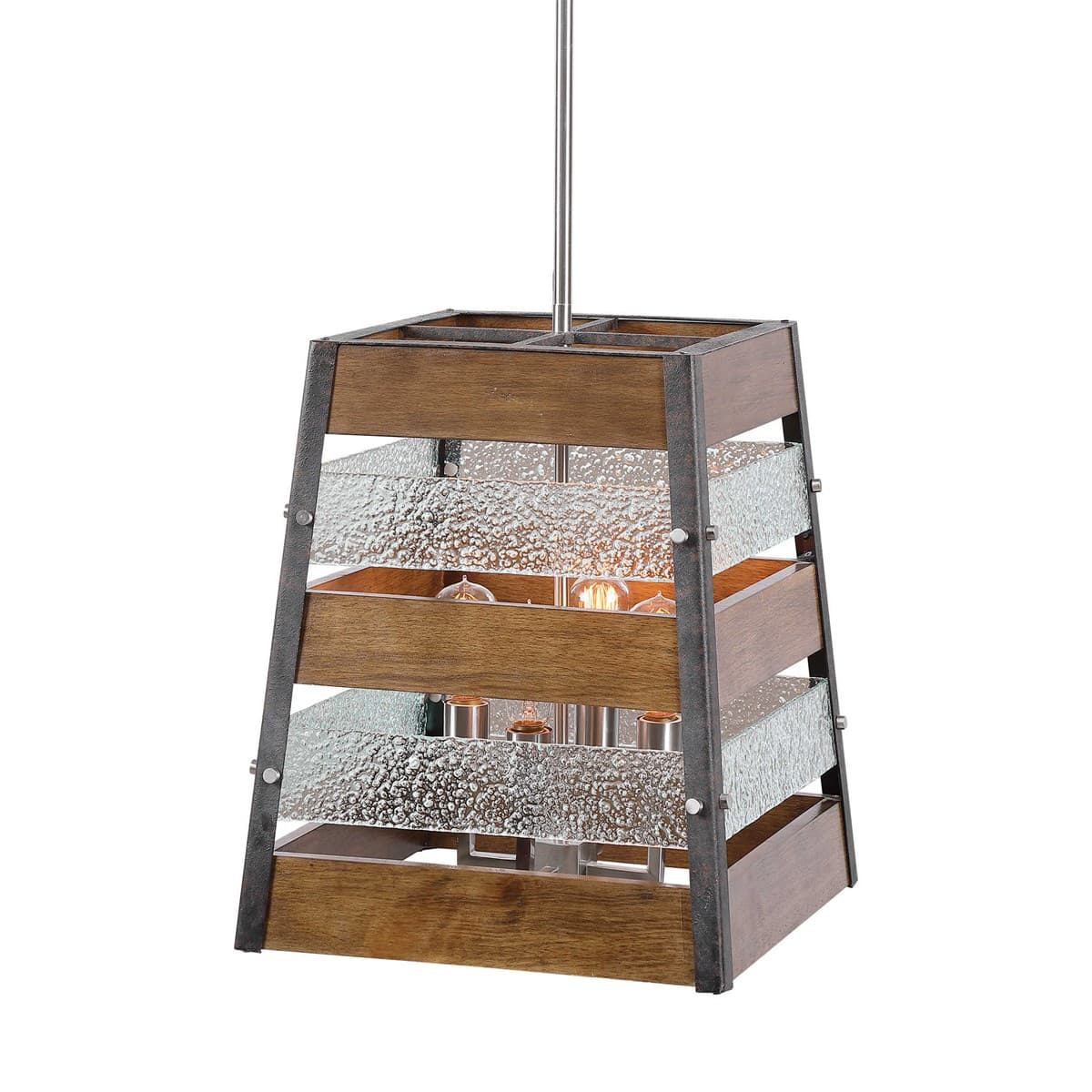 Подвесной светильник UTTERMOST Glasshouse, 4 Lt Pendant