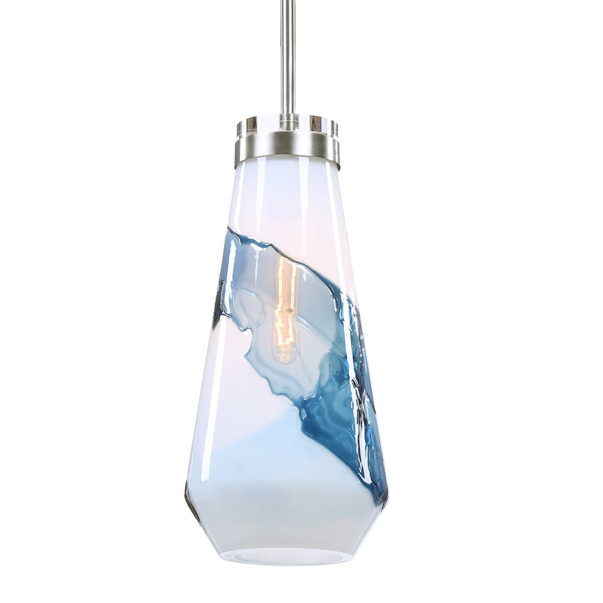 Подвесной светильник UTTERMOST Windswept Blue & White, 1 Lt Mini Pendant UTTERMOST