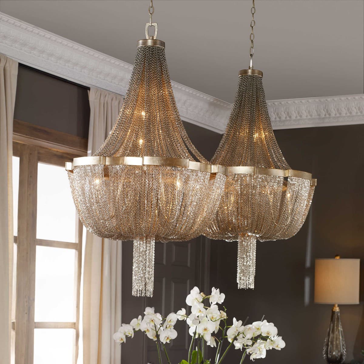 Люстра UTTERMOST Cascata, 7 Lt Chandelier UTTERMOST