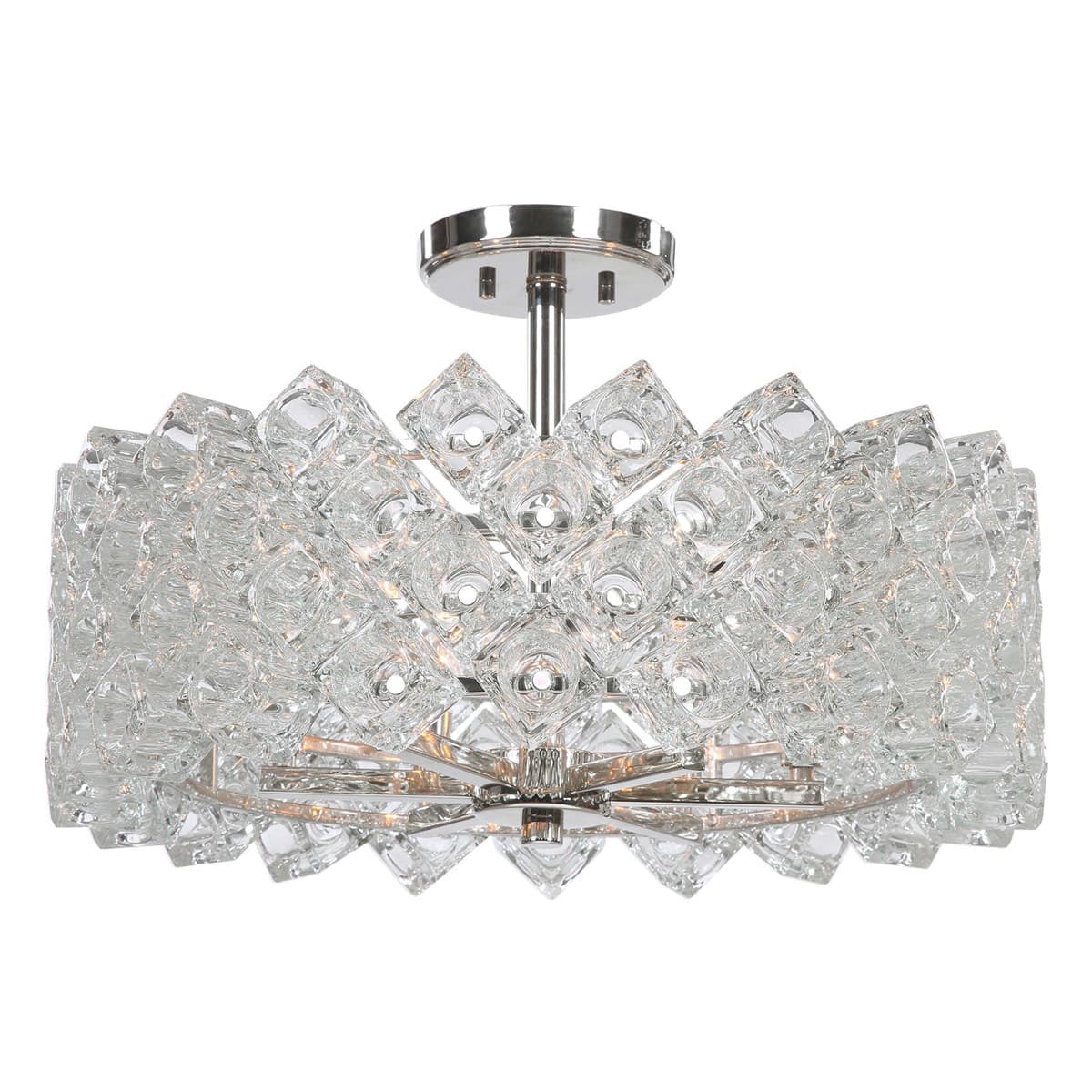 Люстра UTTERMOST On the Rocks, 6 Lt Semi Flush UTTERMOST