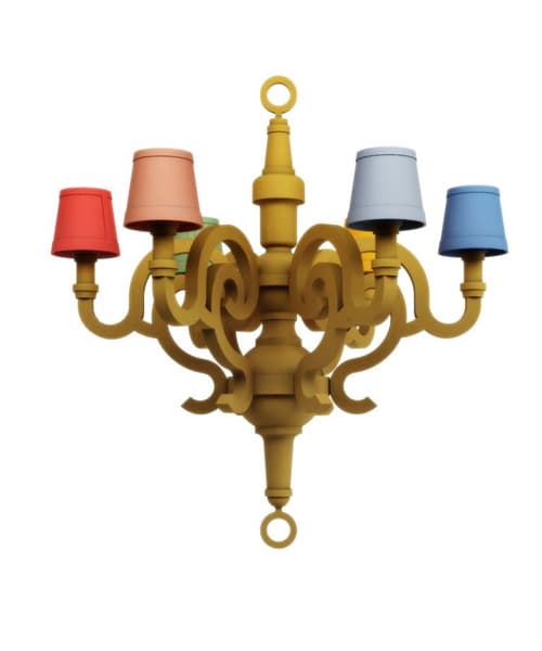 Люстра Moooi Paper Chandelier L Patchwork