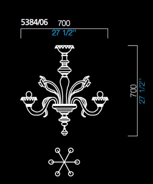 Люстра Barovier&Toso 5384/06 Barovier&Toso
