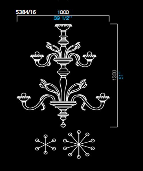 Люстра Barovier&Toso 5384/16 Barovier&Toso