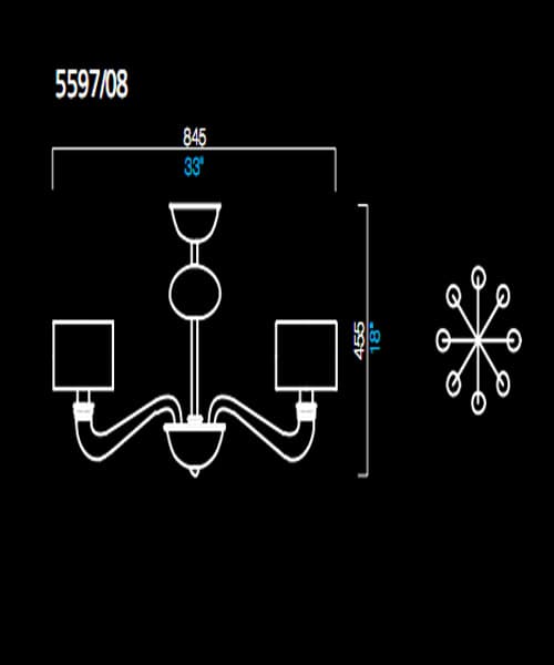 Люстра Barovier&Toso 5597/08 Barovier&Toso