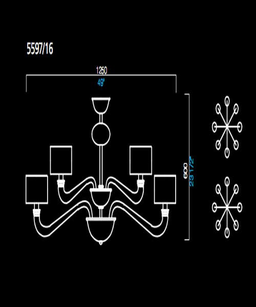 Люстра Barovier&Toso 5597/16 Barovier&Toso