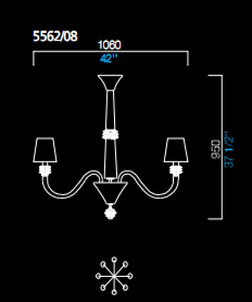 Люстра Barovier&Toso 5562/08 Barovier&Toso