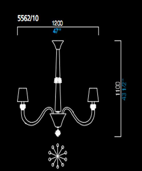 Люстра Barovier&Toso 5562/10 Barovier&Toso