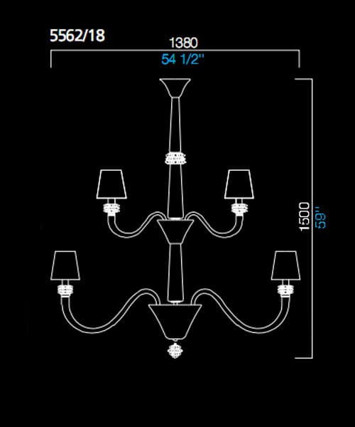 Люстра Barovier&Toso 5562/18 Barovier&Toso