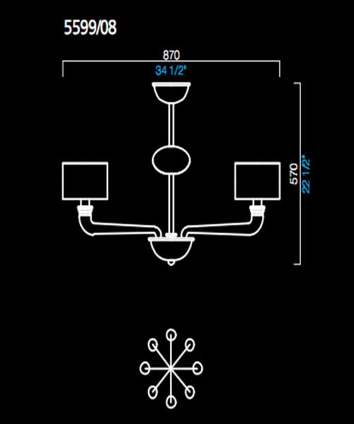 Люстра Barovier&Toso 5599/08 Barovier&Toso