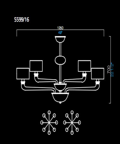 Люстра Barovier&Toso 5599/16 Barovier&Toso