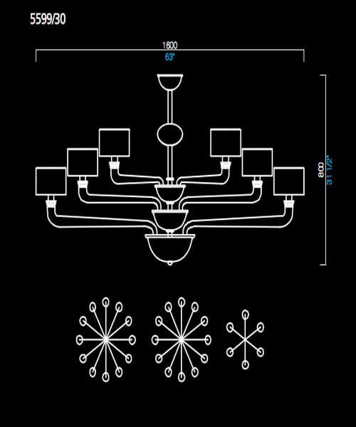 Люстра Barovier&Toso 5599/30 Barovier&Toso