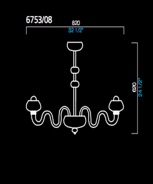 Люстра Barovier&Toso 6753/08 Barovier&Toso
