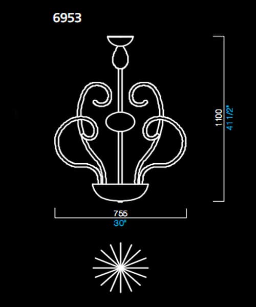 Люстра Barovier&Toso 6953 Barovier&Toso