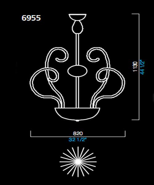Люстра Barovier&Toso 6955 Barovier&Toso