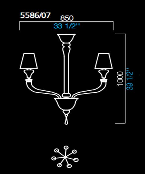 Люстра Barovier&Toso 5586/07 Barovier&Toso