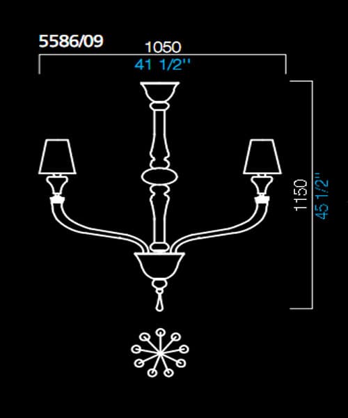 Люстра Barovier&Toso 5586/09 Barovier&Toso