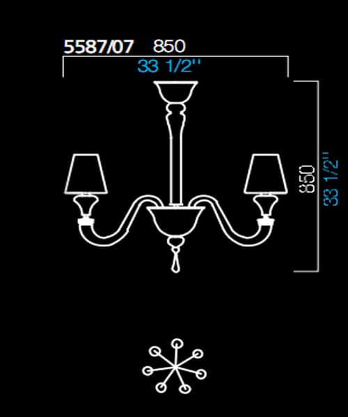 Люстра Barovier&Toso 5587/07 Barovier&Toso