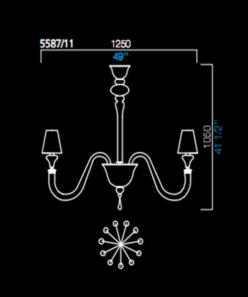 Люстра Barovier&Toso 5587/11 Barovier&Toso