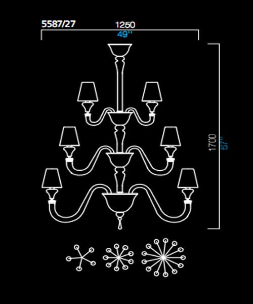 Люстра Barovier&Toso 5587/27 Barovier&Toso