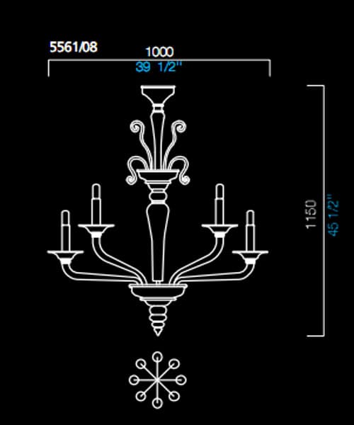Люстра Barovier&Toso 5561/08 Barovier&Toso